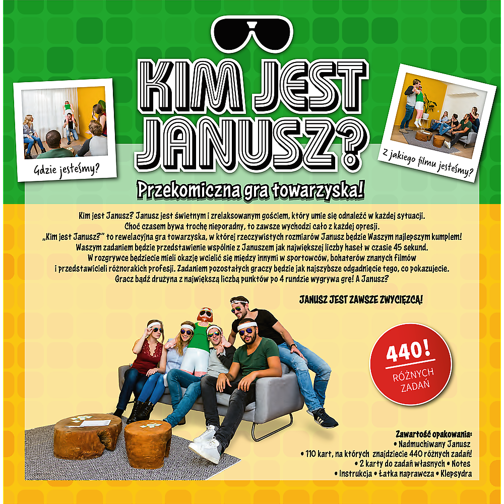 Společenská hra s nafukovacím Januszem – Trefl 02378