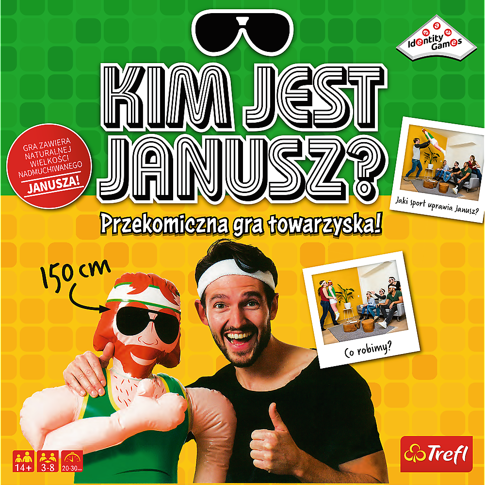 Společenská hra s nafukovacím Januszem – Trefl 02378