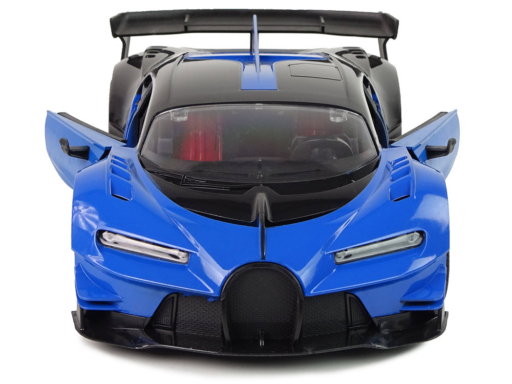 Sportové auto na dálkové ovládání 1:12 – s LED světly | modré