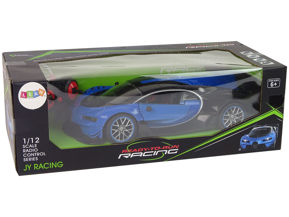 Sportové auto na dálkové ovládání 1:12 – s LED světly | modré