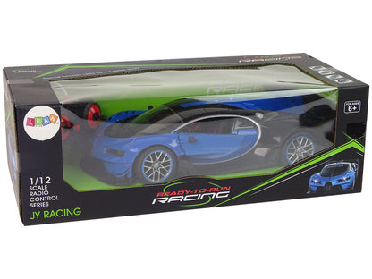 Sportové auto na dálkové ovládání 1:12 – s LED světly | modré