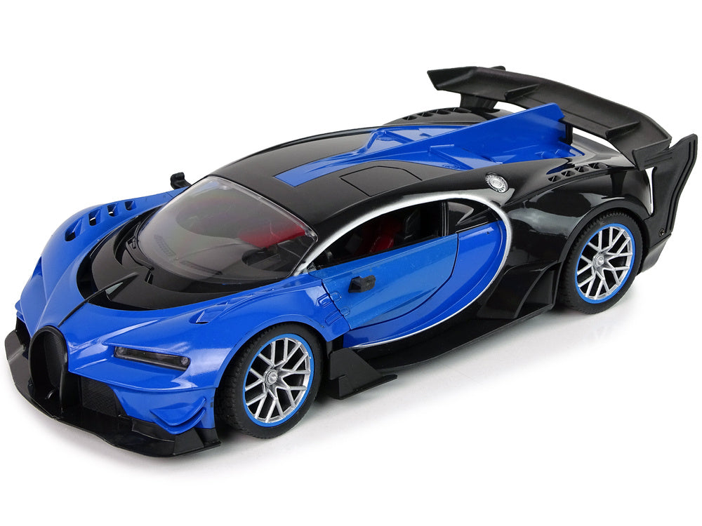 Sportové auto na dálkové ovládání 1:12 – s LED světly | modré