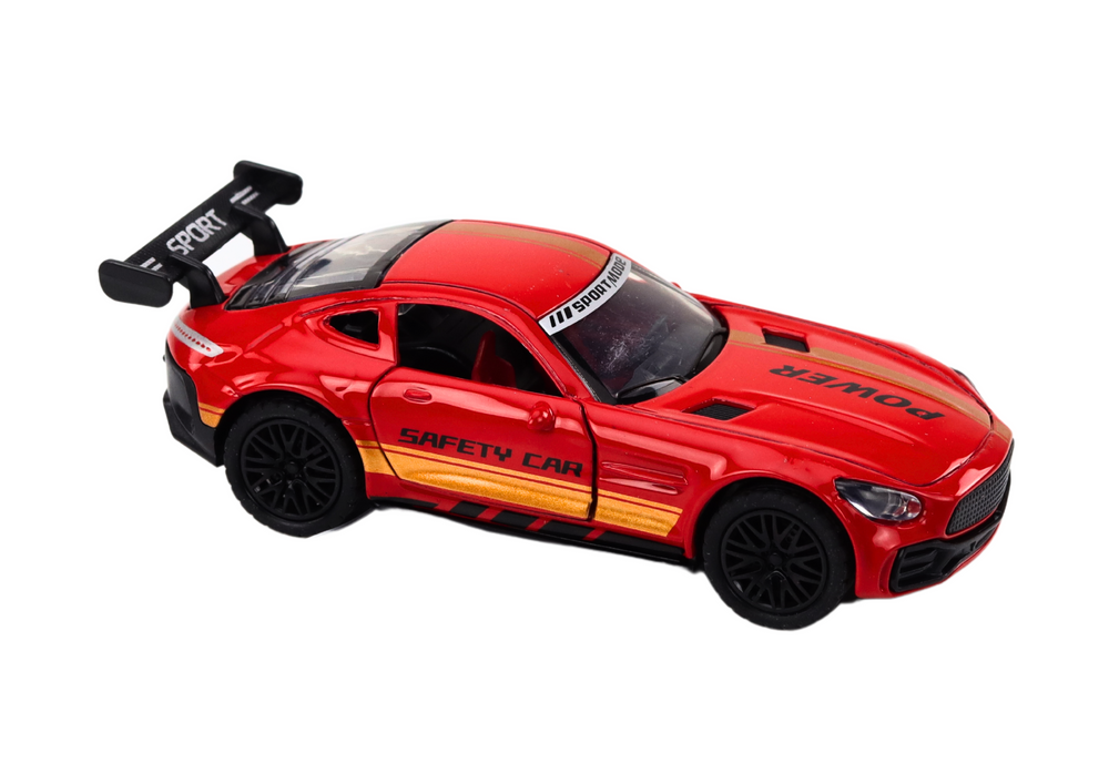 Sportovní auto 1:32 s figurkou a spojlerem světlo a zvuk červené