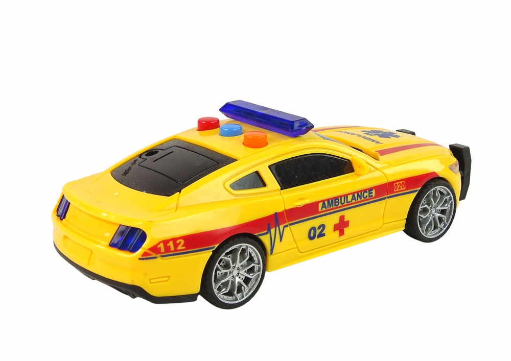 Sportovní auto ambulance – se světly a zvuky | žluté