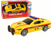 Sportovní auto ambulance – se světly a zvuky | žluté