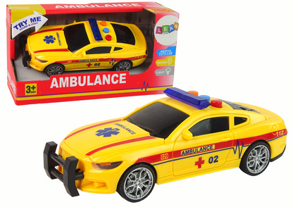 Sportovní auto ambulance – se světly a zvuky | žluté