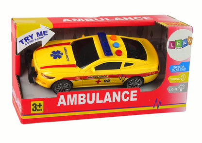 Sportovní auto ambulance – se světly a zvuky | žluté