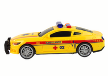 Sportovní auto ambulance – se světly a zvuky | žluté