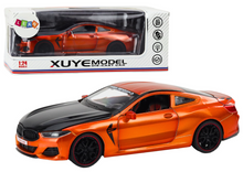 Sportovní auto kovové s třecím pohonem 1:24 oranžové