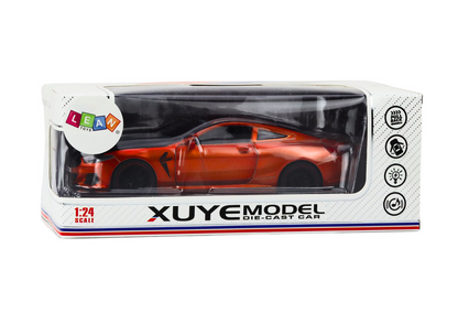 Sportovní auto kovové s třecím pohonem 1:24 oranžové