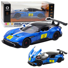 Sportovní auto kovové se světly a zvuky – 1:22 | modré