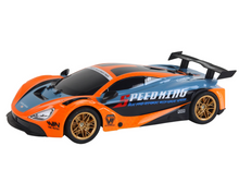 Sportovní auto na dálkové ovládání 1:10 – s LED světly | oranžové