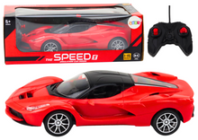 Sportovní auto na dálkové ovládání 1:16 s LED světly červené