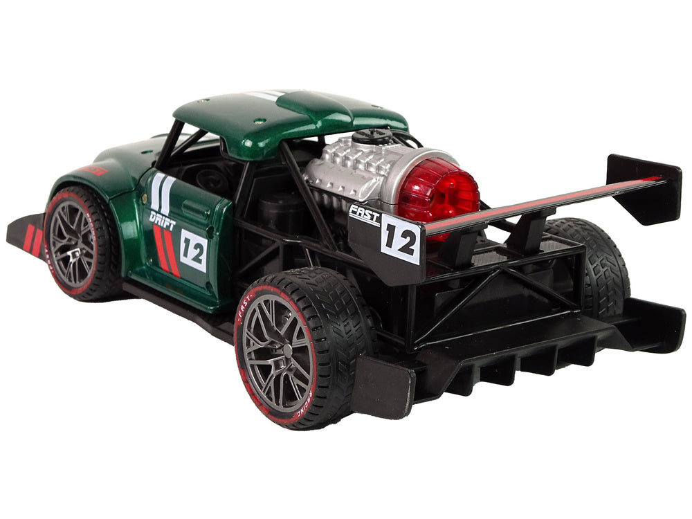 Sportovní auto na dálkové ovládání 1:16 – s parním efektem | zelené