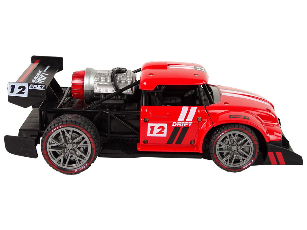 Sportovní auto na dálkové ovládání 1:16 – s párou | červené