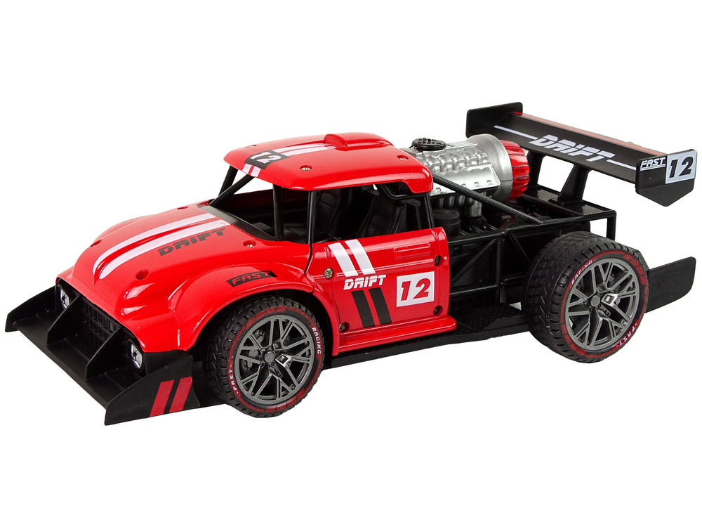 Sportovní auto na dálkové ovládání 1:16 – s párou | červené