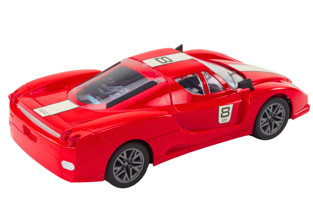 Sportovní auto na dálkové ovládání 1:16 s pilotem červené