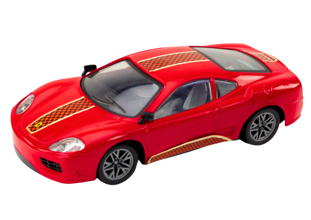 Sportovní auto na dálkové ovládání 1:16 s pilotem červené