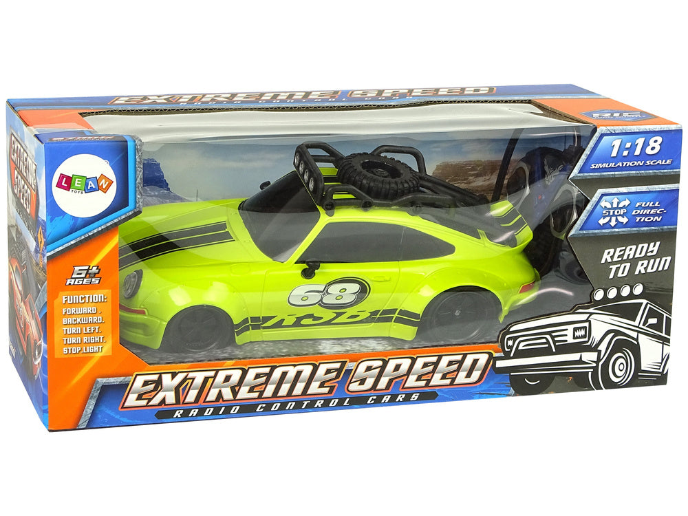 Sportovní auto na dálkové ovládání 1:18 s náhradním kolem