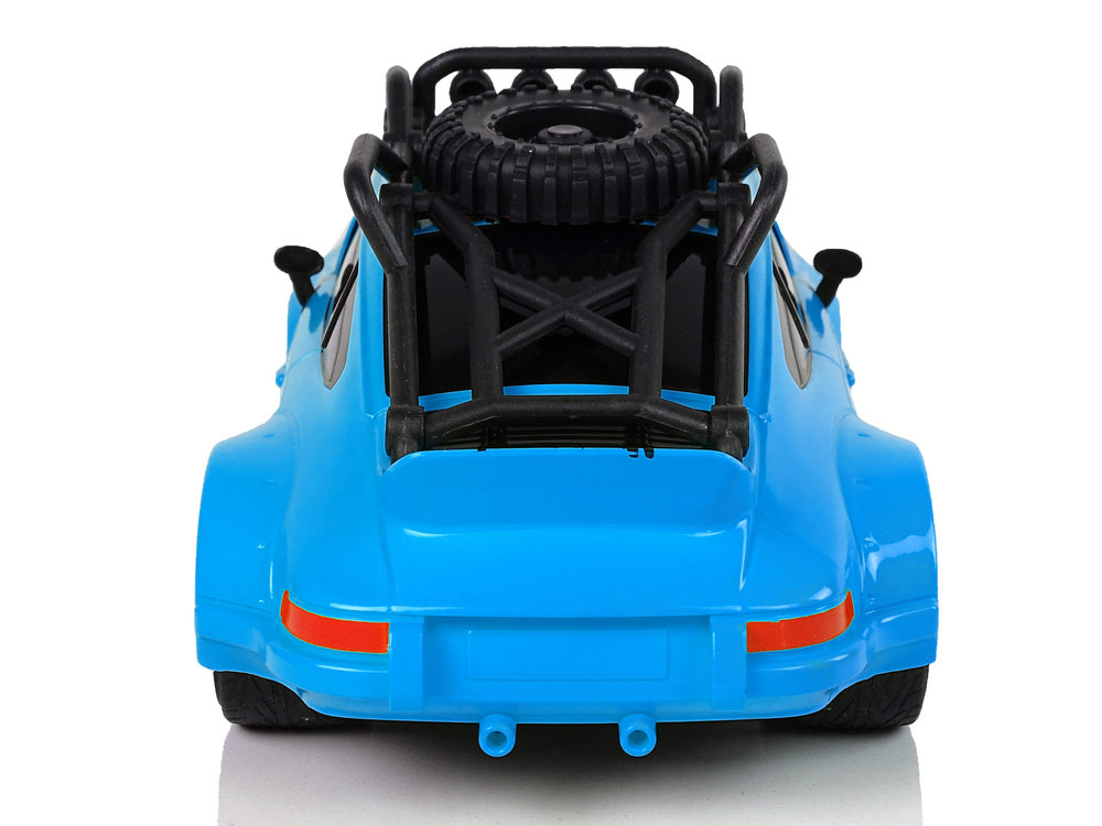 Sportovní auto na dálkové ovládání 1:18 s náhradním kolem modré