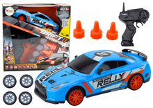 Sportovní auto na dálkové ovládání 1:24 s výměnnými koly modré