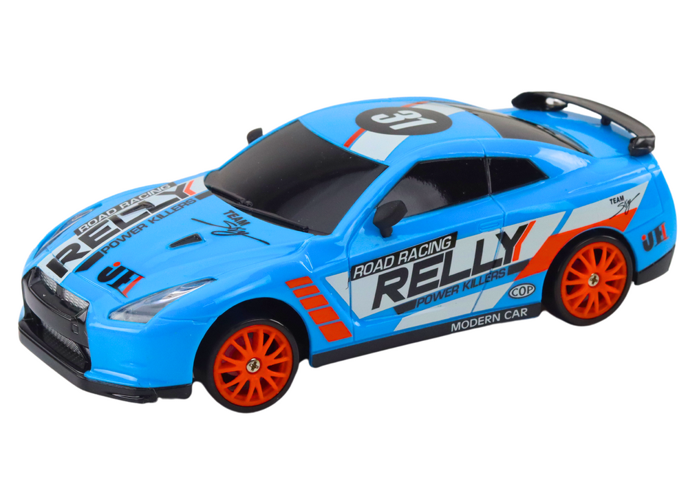 Sportovní auto na dálkové ovládání 1:24 s výměnnými koly modré