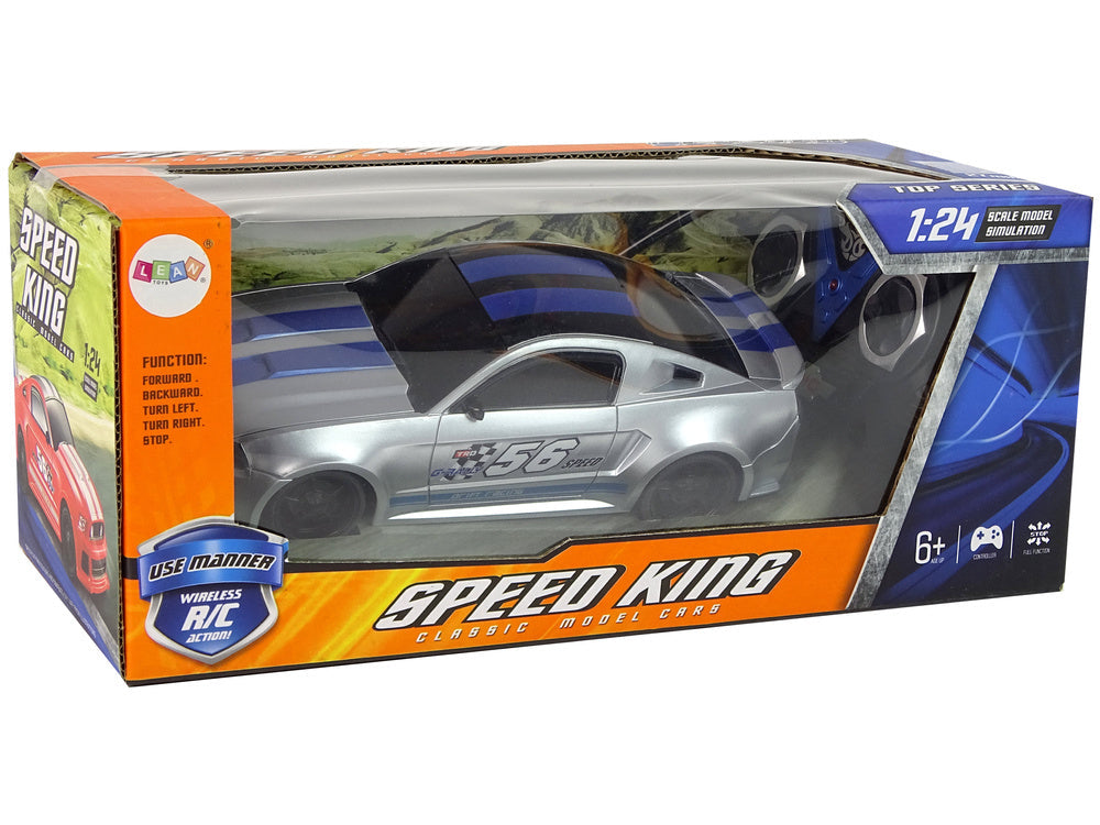 Sportovní auto na dálkové ovládání 1:24 – Speed King | stříbrné