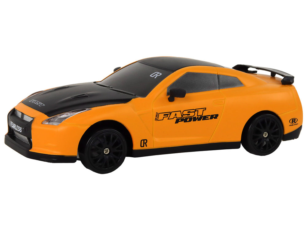 Sportovní auto na dálkové ovládání 1:24 – žluté s výměnnými koly
