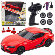 Sportovní auto na dálkové ovládání 4WD s výměnnými koly červené