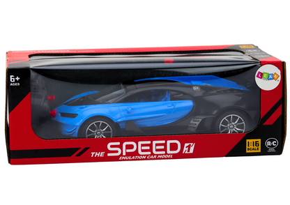 Sportovní auto na dálkové ovládání RC 1:16 s LED světly modré