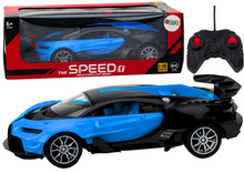 Sportovní auto na dálkové ovládání RC 1:16 s LED světly modré