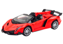 Sportovní auto na dálkové ovládání RC 1:18 s LED světly červené