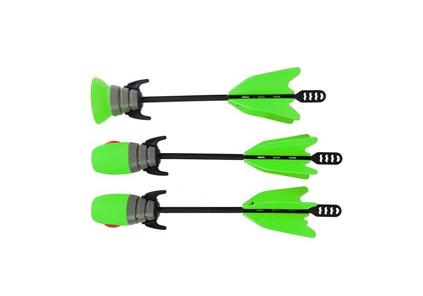 Sportovní luk se 3 šípy pro děti 58 cm zelený