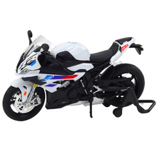 Sportovní motocykl kovový S1000 – se světly a zvuky | bílý