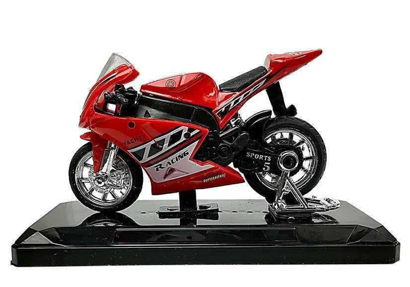 Sportovní motocykl se zvuky 1:18 s natahováním 4 barvy