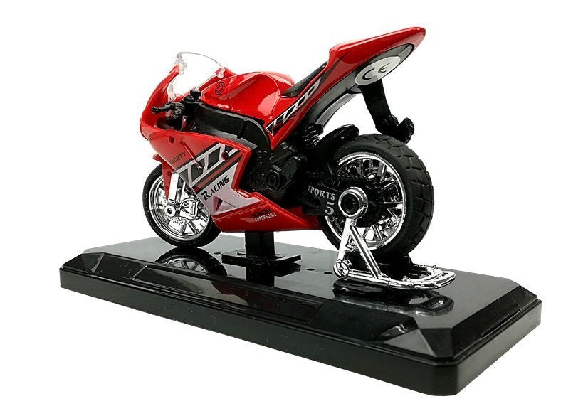 Sportovní motocykl se zvuky 1:18 s natahováním 4 barvy