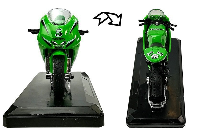 Sportovní motocykl se zvuky 1:18 s natahováním 4 barvy