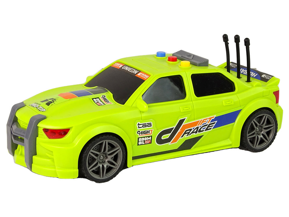 Sportovní závodní auto 1:16 se zvuky motoru zelené