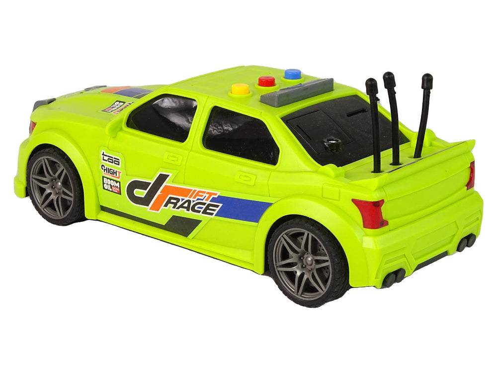 Sportovní závodní auto 1:16 se zvuky motoru zelené