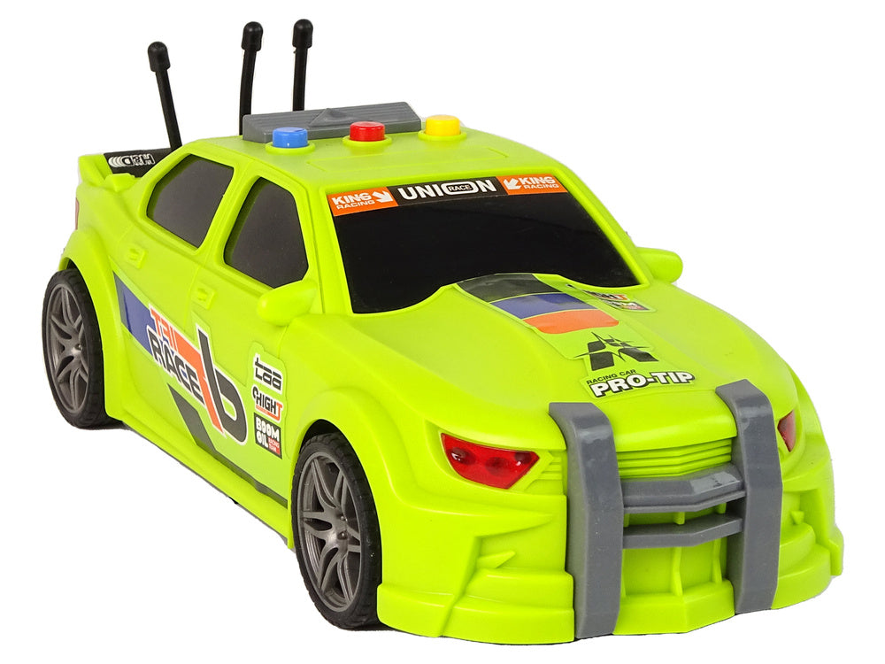 Sportovní závodní auto 1:16 se zvuky motoru zelené