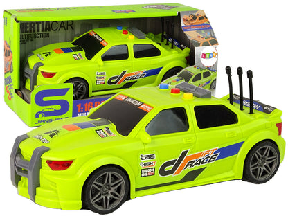 Sportovní závodní auto 1:16 se zvuky motoru zelené
