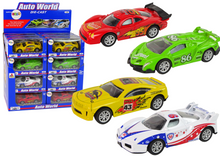Sportovní závodní auto s frikcí – měřítko 1:43 | 4 barvy