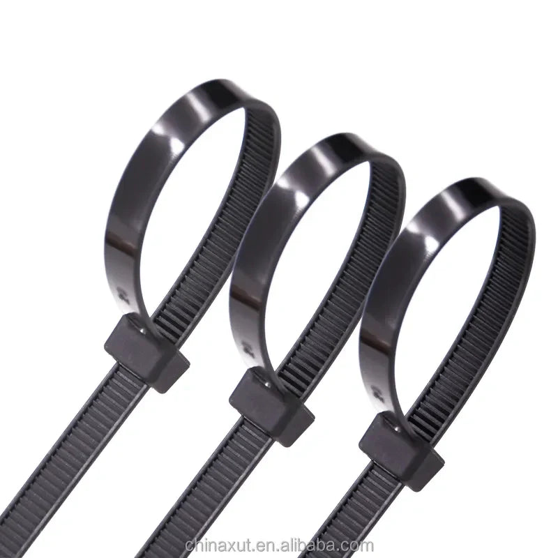 Stahovací pásky na kabely nylonové černé 100 ks 300x3,6 mm