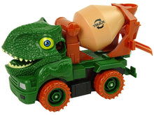 Stavební auto dinosaurus k rozkládání se šroubovákem zelené