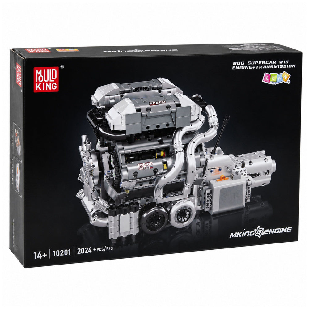 Stavební kostky Motor V8 se skříní – 44 cm