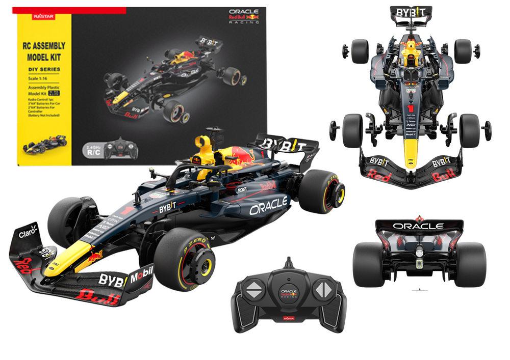 Stavební kostky Red Bull F1 vůz 1:16 – tmavě modrý Rastar