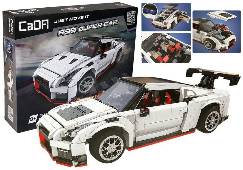 Stavební kostky sportovní auto bílé 1322 ks