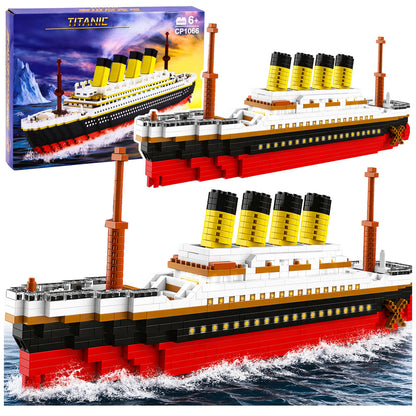 Stavební kostky Titanic velký model 60 cm, 3327 dílků