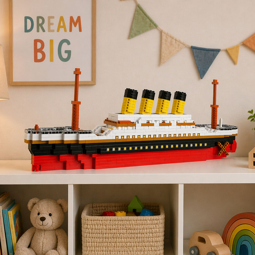 Stavební kostky Titanic velký model 60 cm, 3327 dílků