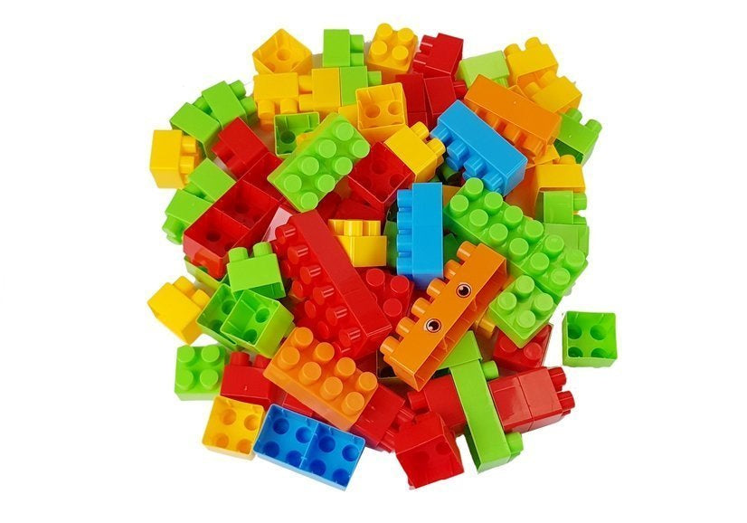 Stavební kostky v pytli 320 kusů barevné velký set